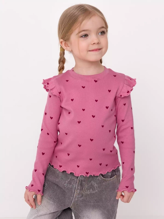 Лонгслив для девочки, Neo kids, 100% хлопок