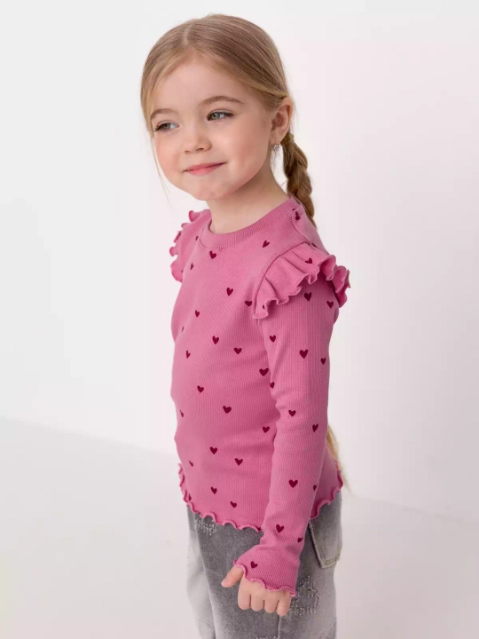 Лонгслив для девочки, Neo kids, 100% хлопок
