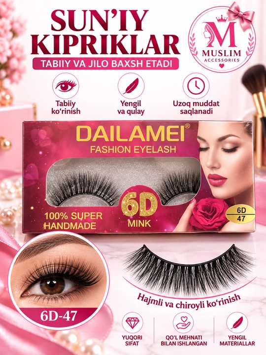 Sun’iy kipriklar, ayollar uchun hajm beruvchi kipriklar - 