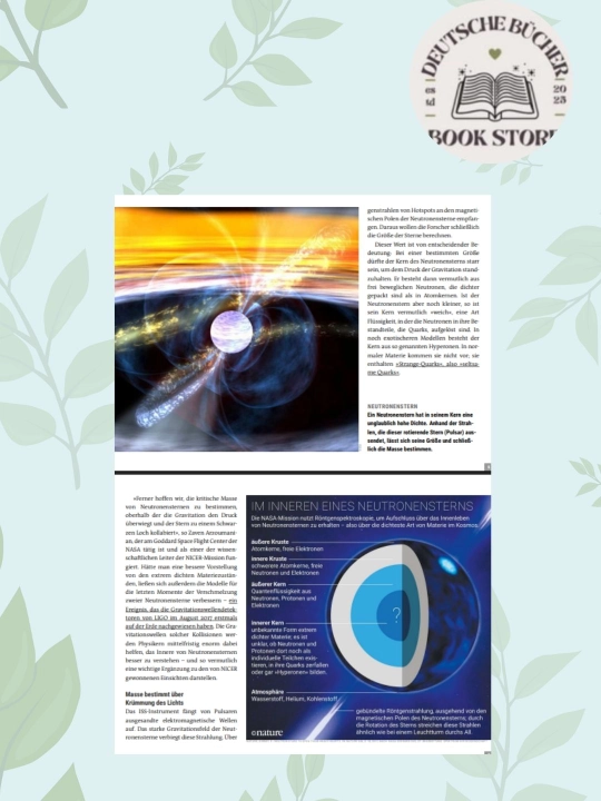 Nemis tilidagi ilmiy jurnal Spektrum Kompakt Neutronensterne Kosmos haqida