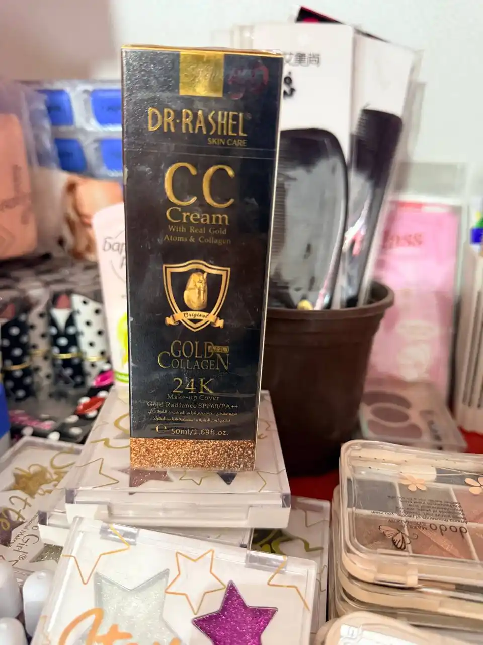 CC крем, тональный крем, крем для лица, 24K золото, коллаген, SPF 60