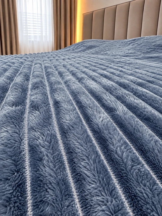 Adyol Velsoft 2 kishilik 200×230 sm pakrival, Pled Gofra, yumshoq va issiq