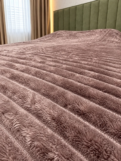 Adyol Velsoft 2 kishilik 200×230 sm pakrival, Pled Gofra, yumshoq va issiq