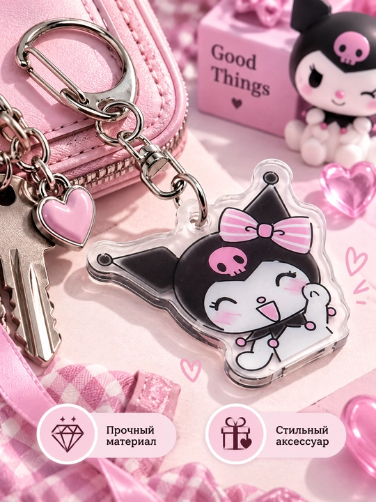 Брелок для ключей Kuromi, 28 видов