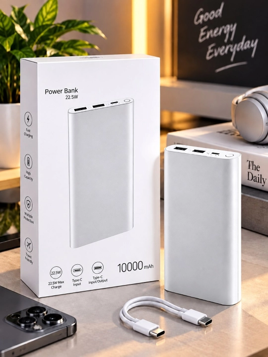 Повербанк 10000/20000 мАч, быстрая зарядка 22.5W, Type-C вход/выход - 