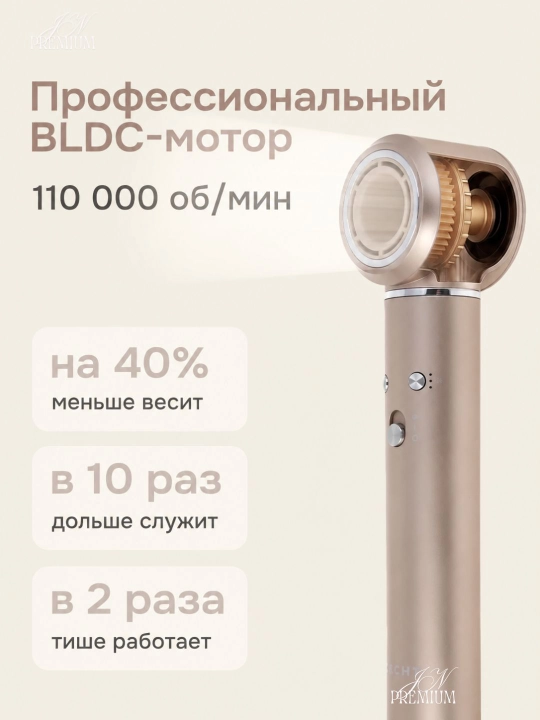 Professional fen stayler MAC LED displey, 5-8 tasi 1 da, soch turmaklagichi, 1200-1600 Vt