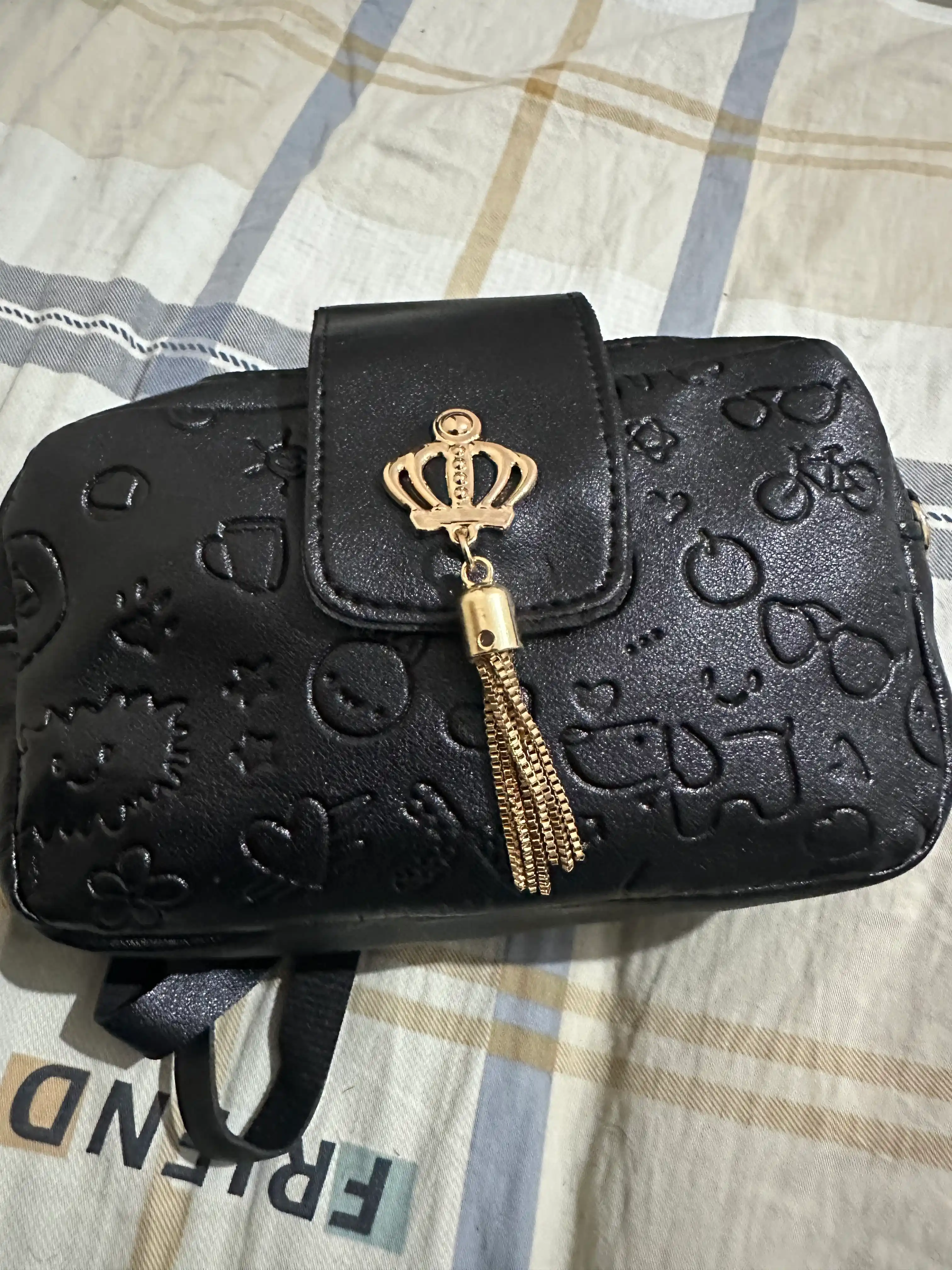 Женская мини-сумочка через плечо, материал PU, с широким ремешком