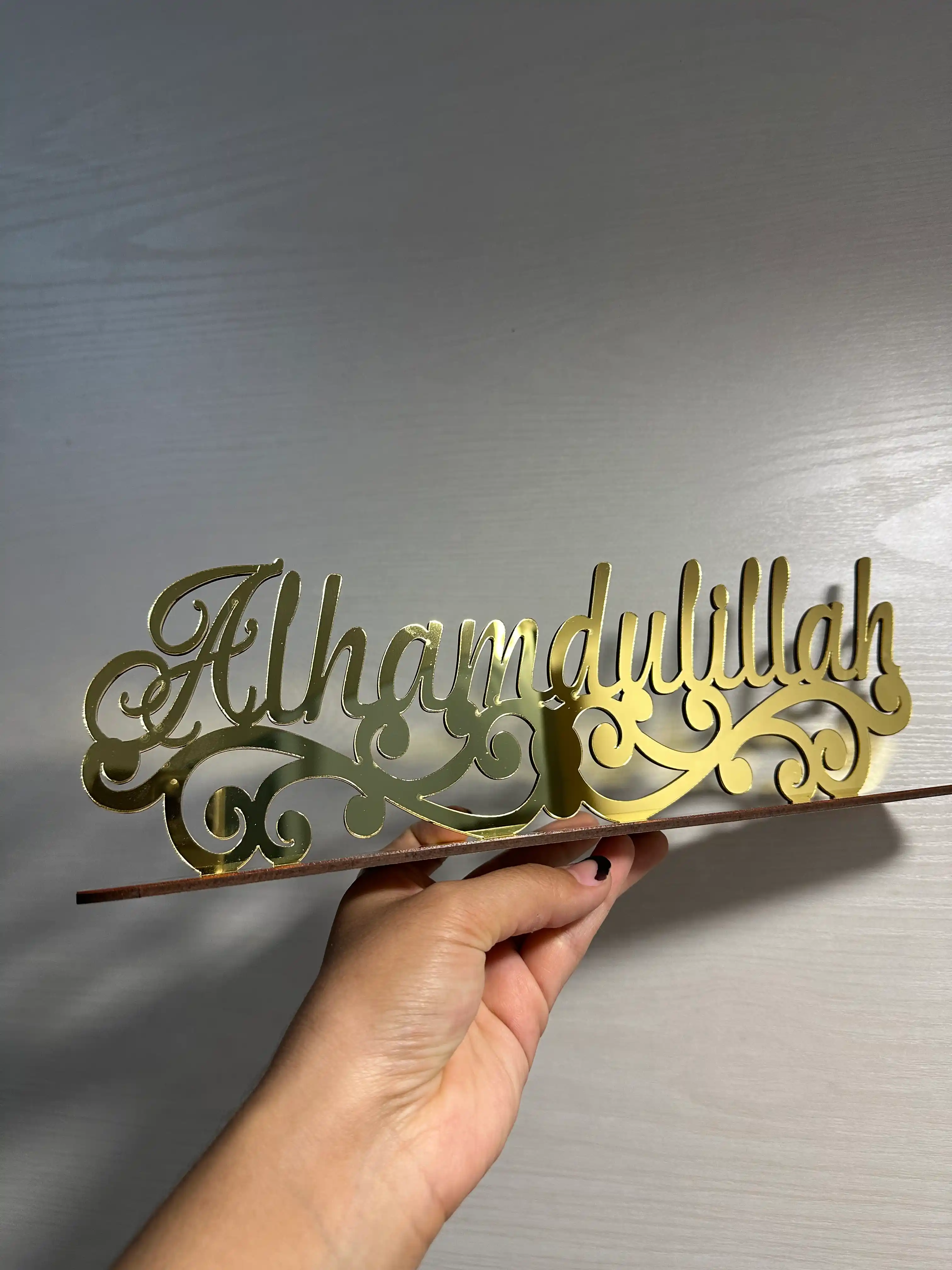 Dekor uy uchun stol usti Home Decor "Alhamdulillah" islomiy suvenir