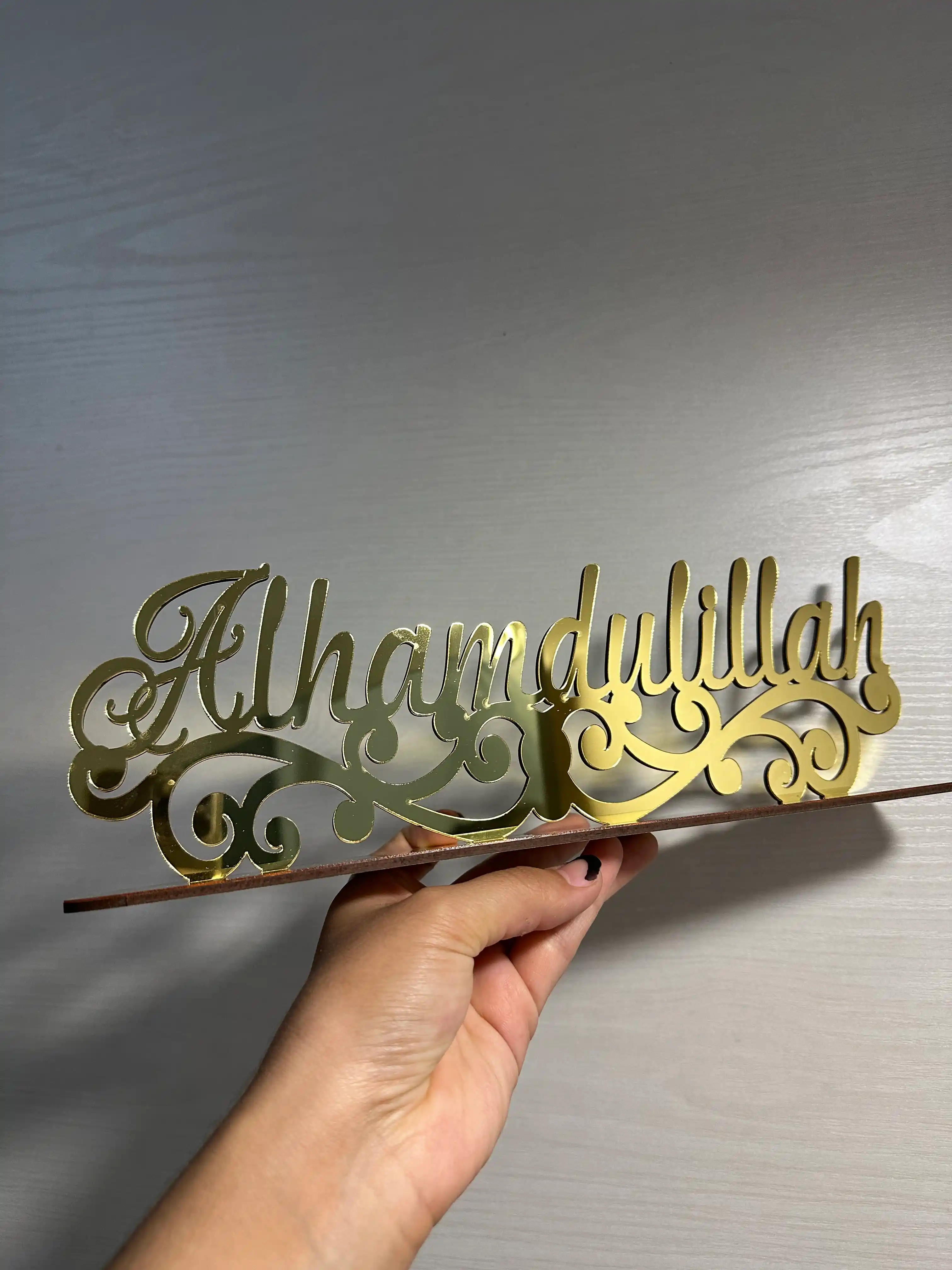 Dekor uy uchun stol usti Home Decor "Alhamdulillah" islomiy suvenir