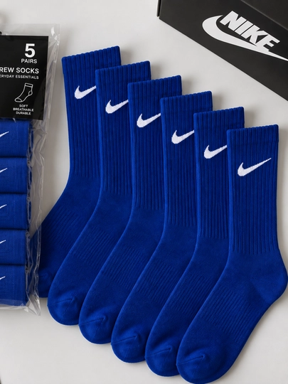 Носки Nike длинные, 5 пар, 36-41, высокие спортивные гетры, мужские и женские