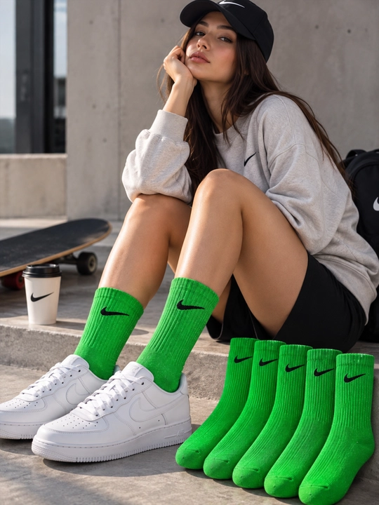 Носки Nike длинные, 5 пар, 36-41, высокие спортивные гетры, мужские и женские