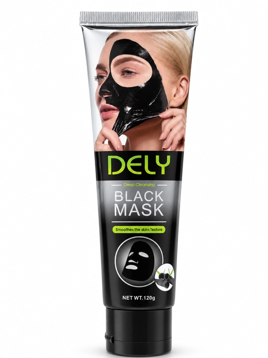 Чёрная маска-плёнка для лица DELY Black Mask от чёрных точек, глубокое очищение, 120 г - 