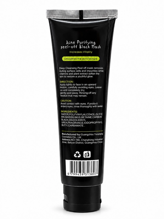 DELY Black Mask qora nuqtalarga qarshi peel-off yuz niqobi, chuqur tozalash, 120 g