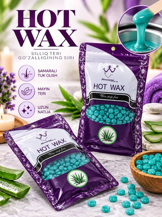 Горячий воск в гранулах для депиляции Hot Wax, 100 гp - 