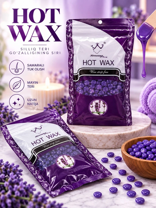 Горячий воск в гранулах для депиляции Hot Wax, 100 гp - 