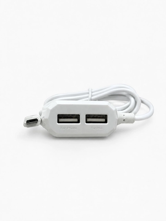 Зарядное устройство Fast Charging, 2 USB порта и Micro-USB кабель