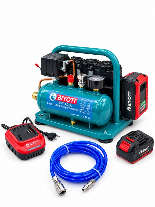 Akkumulyatorli kompressor BIYOTI BYT-AC3L