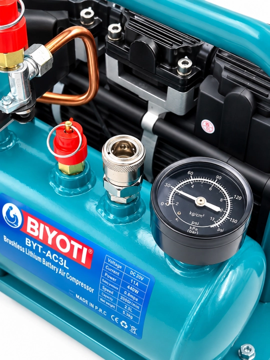 Akkumulyatorli kompressor BIYOTI BYT-AC3L