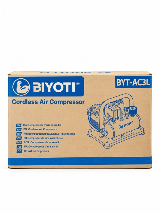 Akkumulyatorli kompressor BIYOTI BYT-AC3L