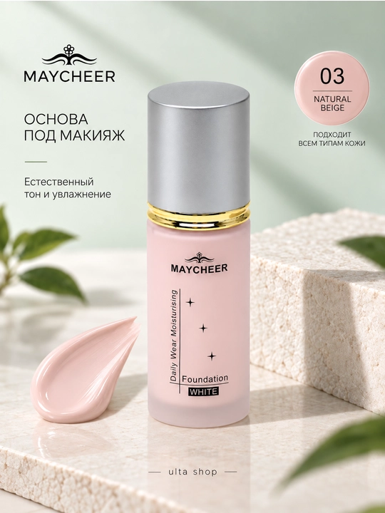 Praymer, Maycheer professional bo'yanish bazasi, namlovchi, suyuq asos, 45 ml