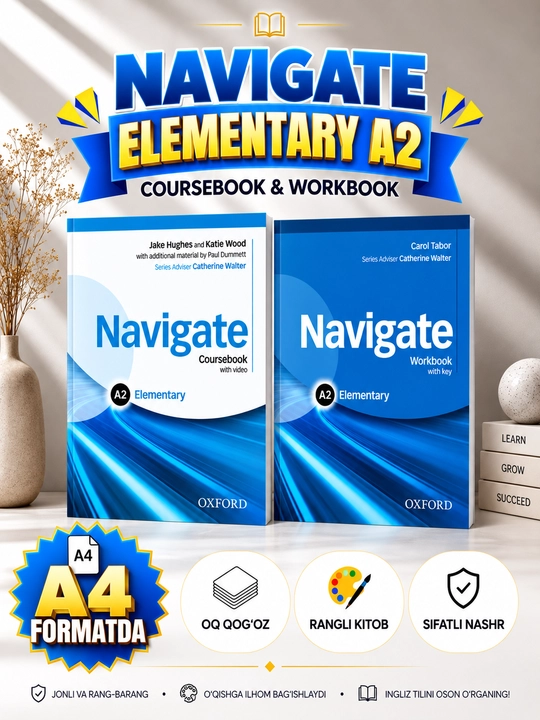Kitoblar, Navigate Beginner, Elementary,Pre-intermediate, Intermediate.Coursebook+Woorkbok - 
