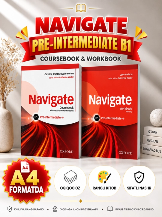 Книги, Navigate Beginner, Elementary, Pre-intermediate, Intermediate. Coursebook+Woorkbok - 