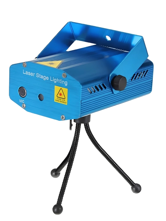 Lazerli mini proyektor, proektor diskoteka, bayram va uy uchun, musiqa ritmli chiroq