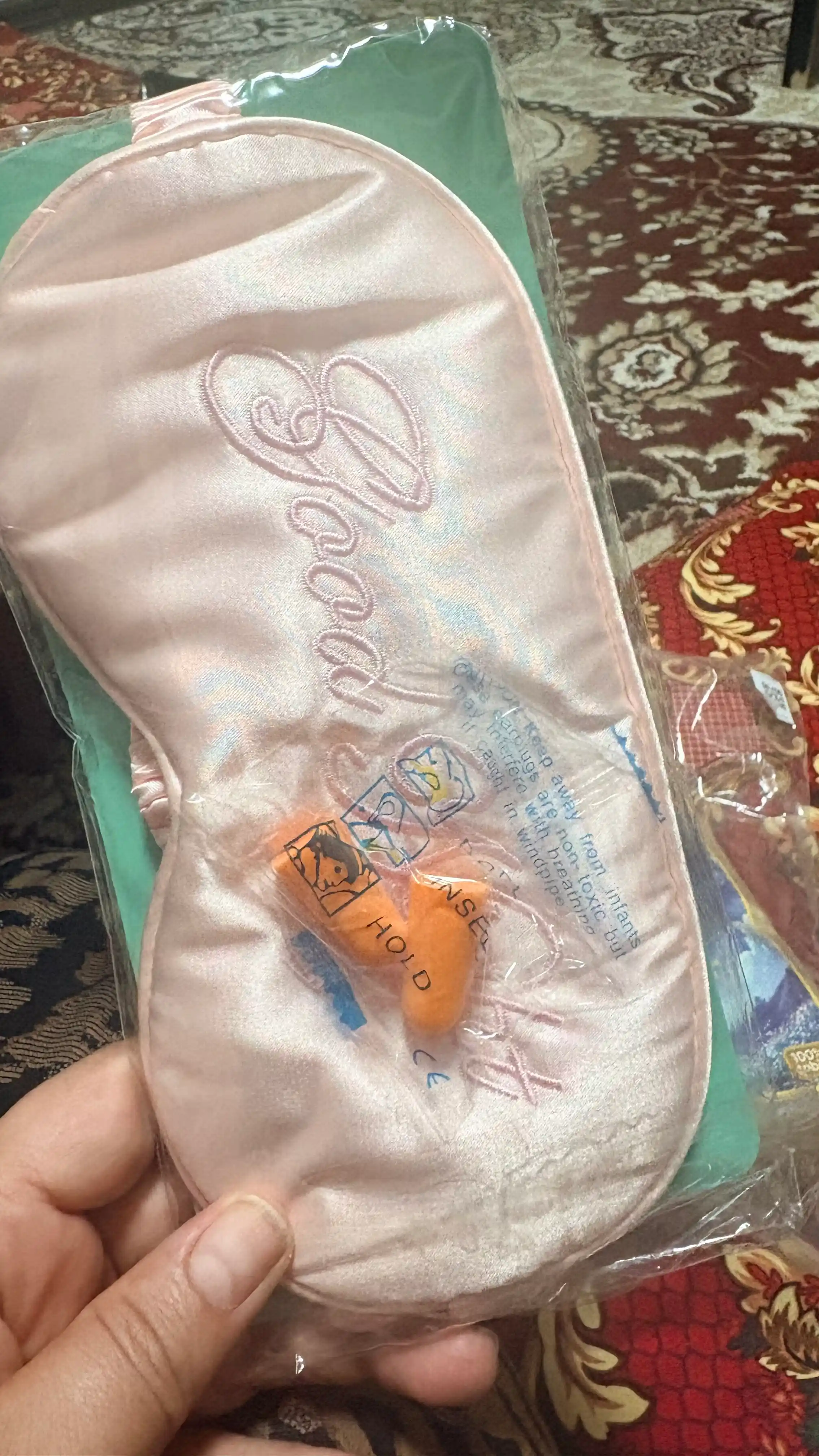 3D uyqu niqobi, ko‘z bog‘lami, dam olish uchun