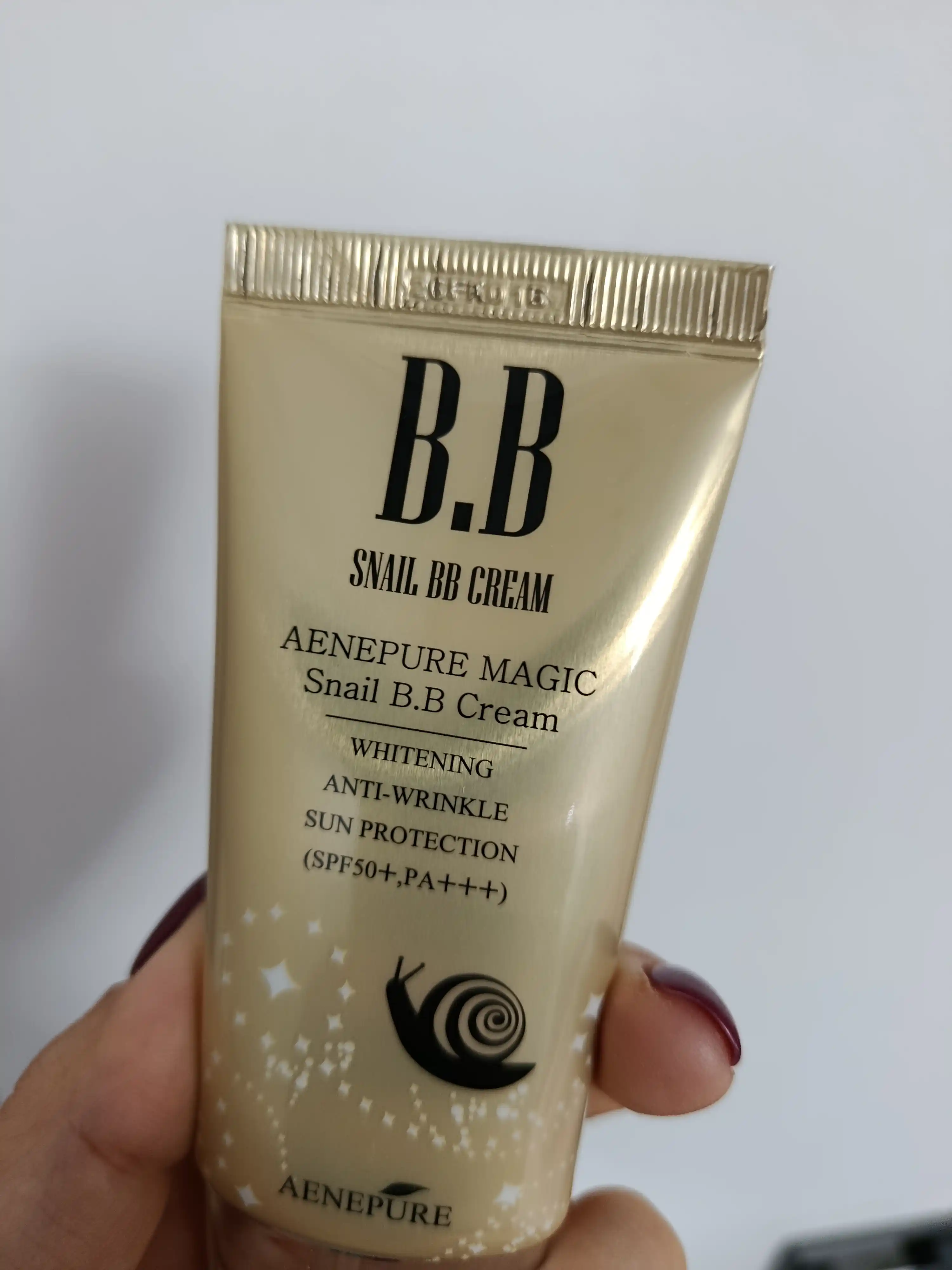 Yuz uchun tonal BB krem AENEPURE Magic Snail, salyangoz mutsini bilan, SPF 50+, 50 ml