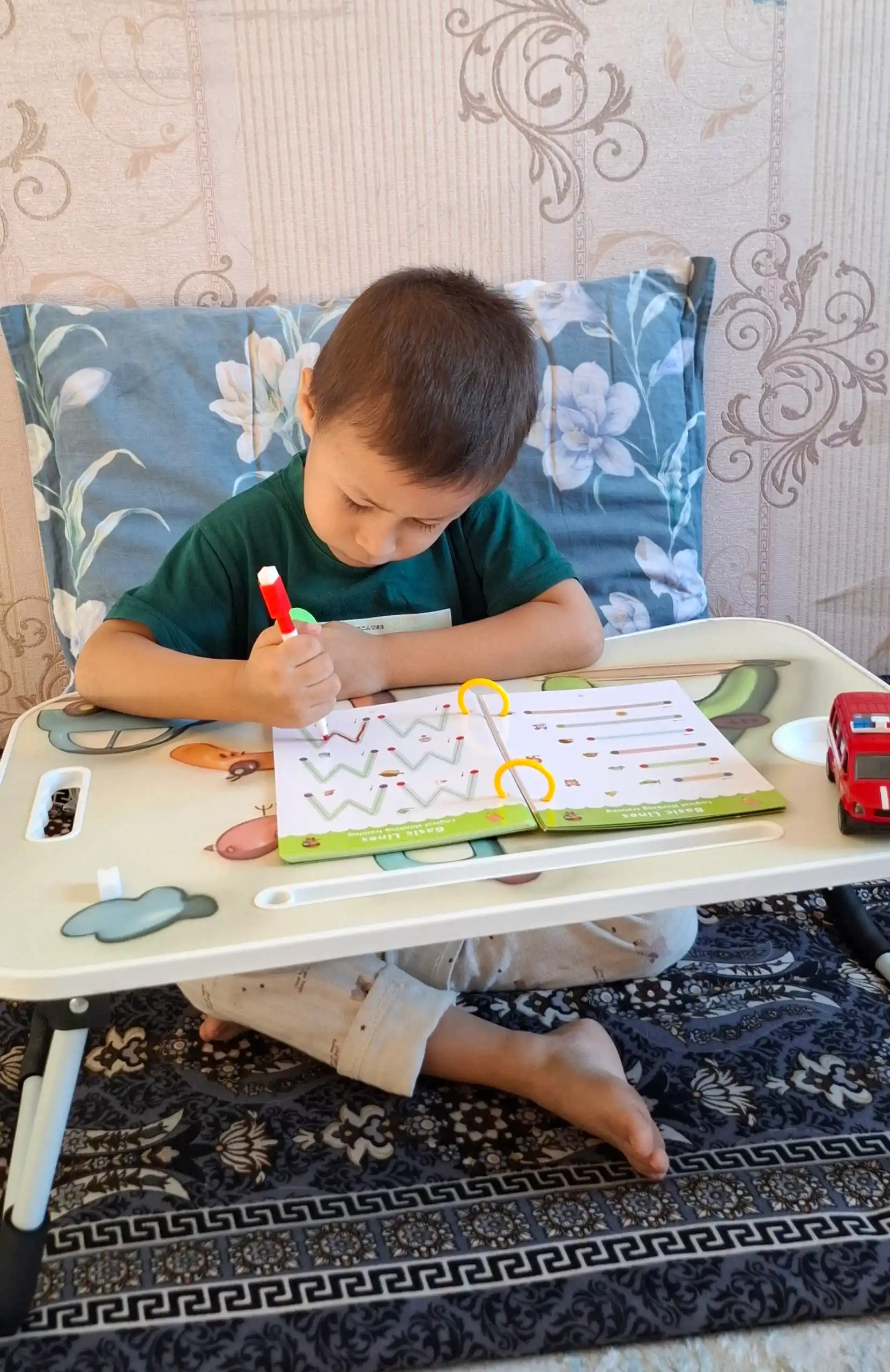 Bolalar uchun ko‘p martali sehrli yozuv daftari, 3+ - yozishni o‘rgatish, husnixat