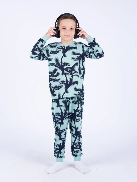 Пижама для мальчика, 4–8 лет, мягкая ткань, дышащий материал, детская одежда