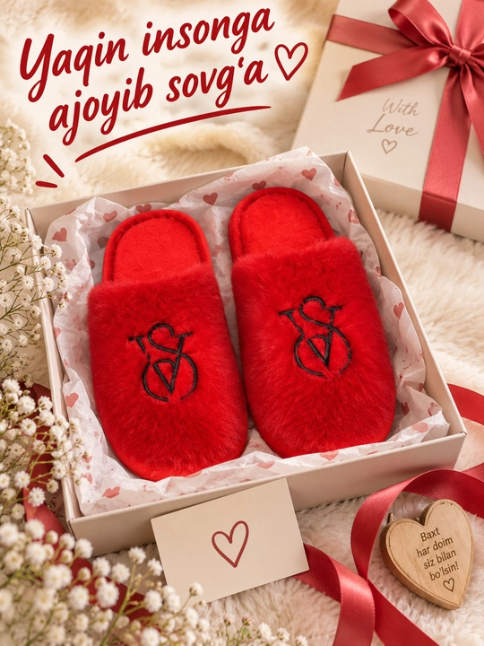 Ayollar uchun yumshoq, issiq uy shippaklari, 36-41