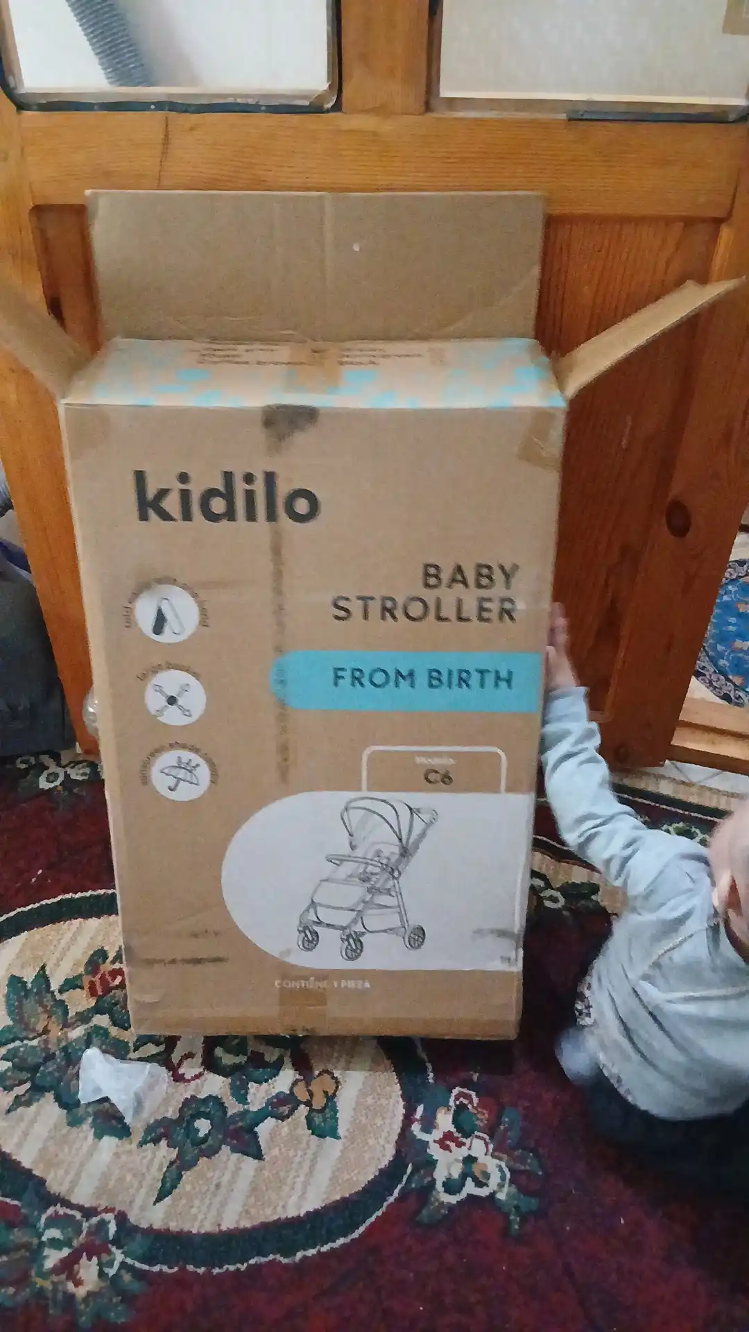 Детская коляска kidilo C6 (0-22 кг), легкая и складная коляска