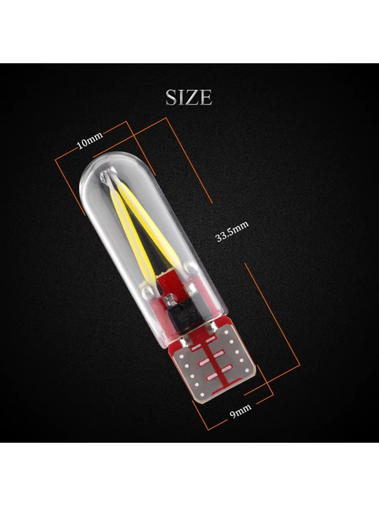 Светодиодная автолампа T10 (W5W) COB LED (12V)