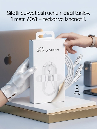 Кабель USB-C to Lightning (1 м)