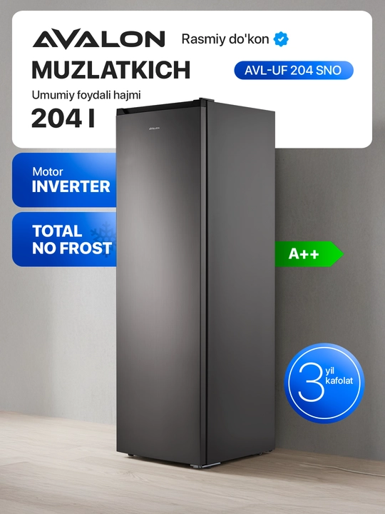Muzlatgich AVALON AVL-UF 204 SNO - (204 Litr) - 