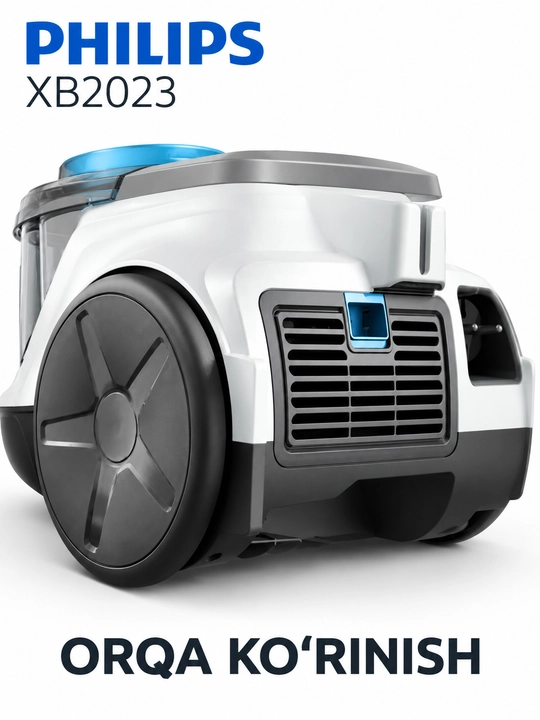 Philips XB2023 changyutgich, 1800 Vt, 1,3 l konteyner, PowerCyclone 4