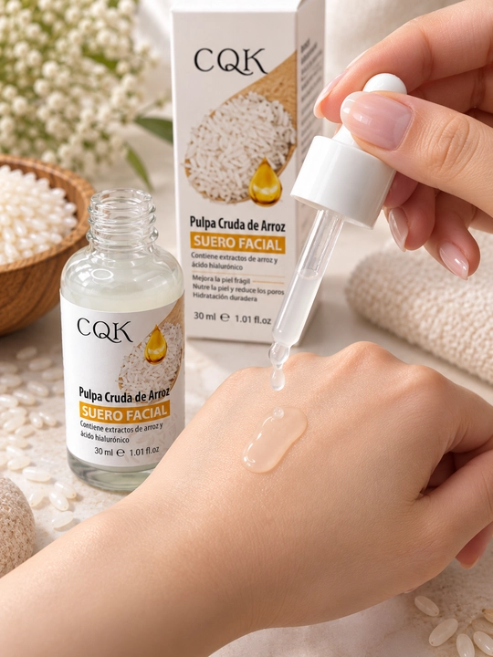 Yuz uchun CQK zardobi, guruch ekstrakti va gialuron kislotasi bilan, 30 ml