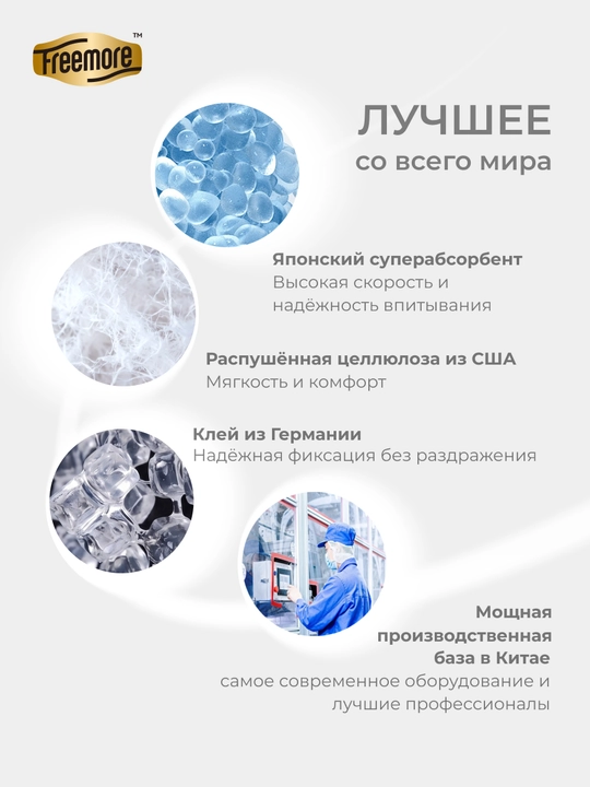 Прокладки гигиенические FREEMORE Natural Silk ночные с шёлком, 290 мм, 10 шт