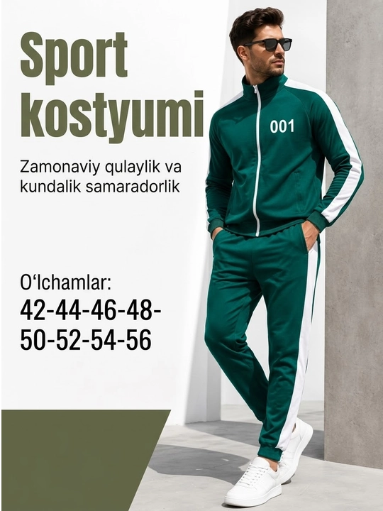 Erkaklar sport kostyumi - 