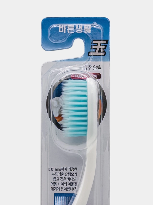 Koreys tish cho'tkasi nefrit nanozarrachalar bilan Fusion Slim Nano Jade, yumshoq 0,01 mm