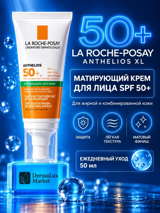 Дневной крем для лица Anthelios XL SP50+, уменьшающий жирный блеск