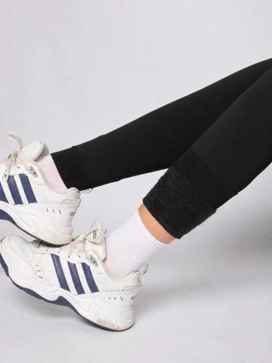 Qalin legginslar ayollar va qizlar uchun ichki mo‘ynali, baland belli qishki losina S-XL