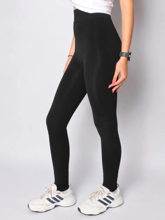 Qalin legginslar ayollar va qizlar uchun ichki mo‘ynali, baland belli qishki losina S-XL