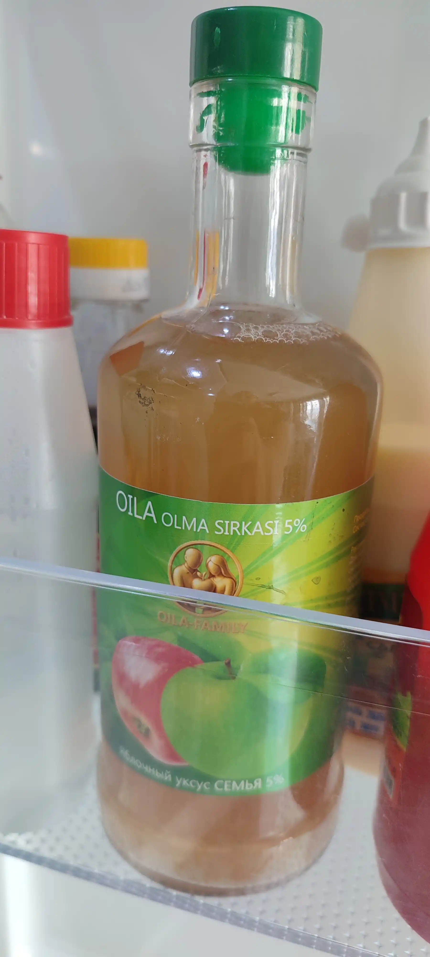 "Oila" filtrlanmagan olma sirkasi 5% (0,5 l) - uyda tayyorlangan ta’mi
