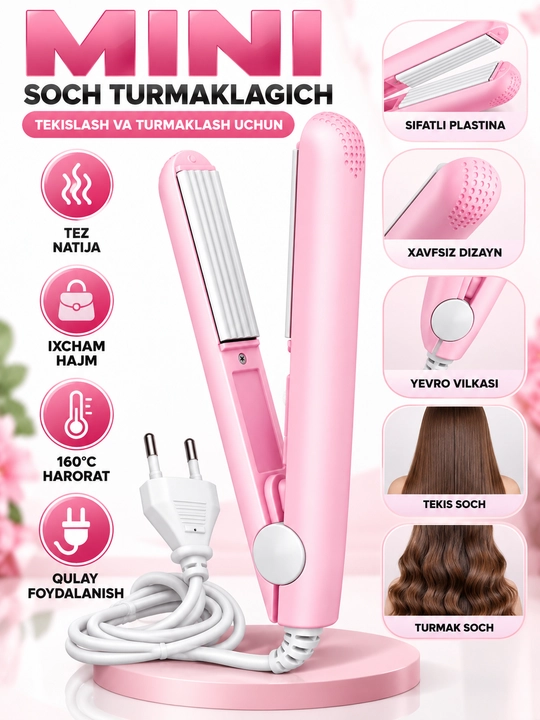 Mini soch turmaklagich, mini utjok, soch tekislagich, soch jingalaklagich, ployka