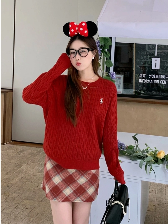 Ayollar uchun, polo sviter, trikotaj, kundalik sviter, yengli, qulay, qizlar uchun sviter - 