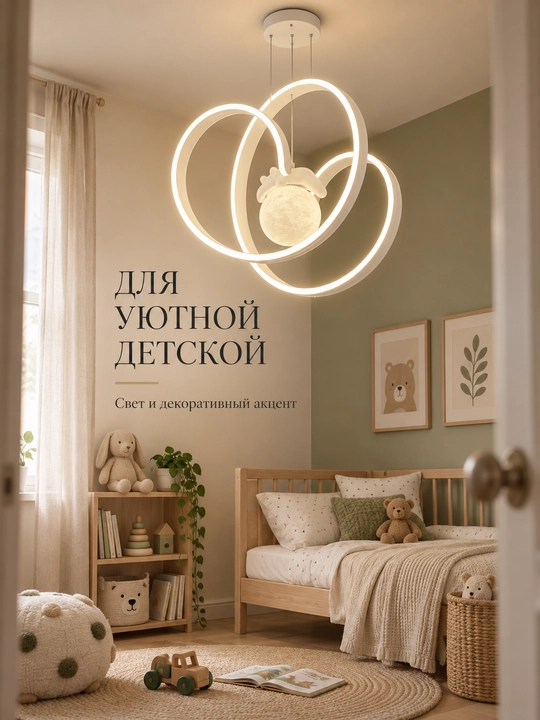 Osma LED qandil, 3 xil yorug‘lik rejimi, balandligi sozlanadi, 15 m² gacha