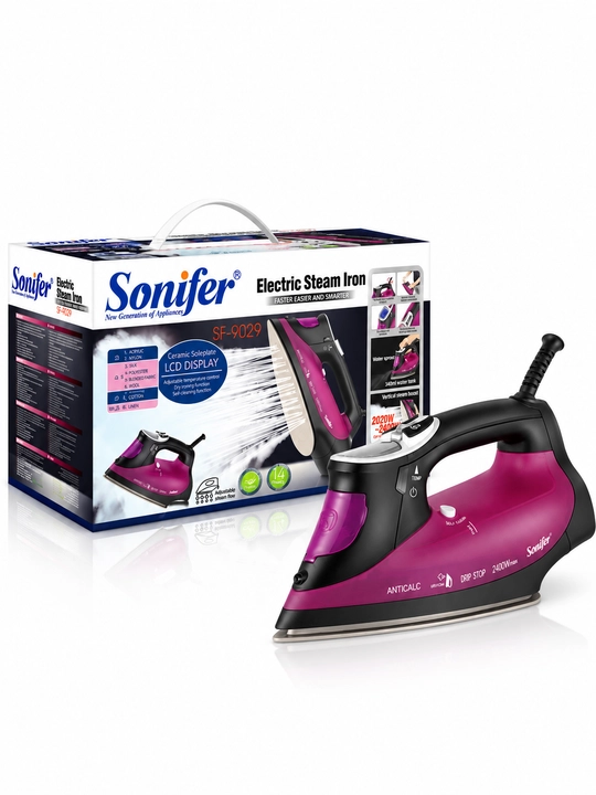 Bug‘li dazmol Sonifer SF-9029, 2400 W, 340 ml, keramika taglik, LCD displey