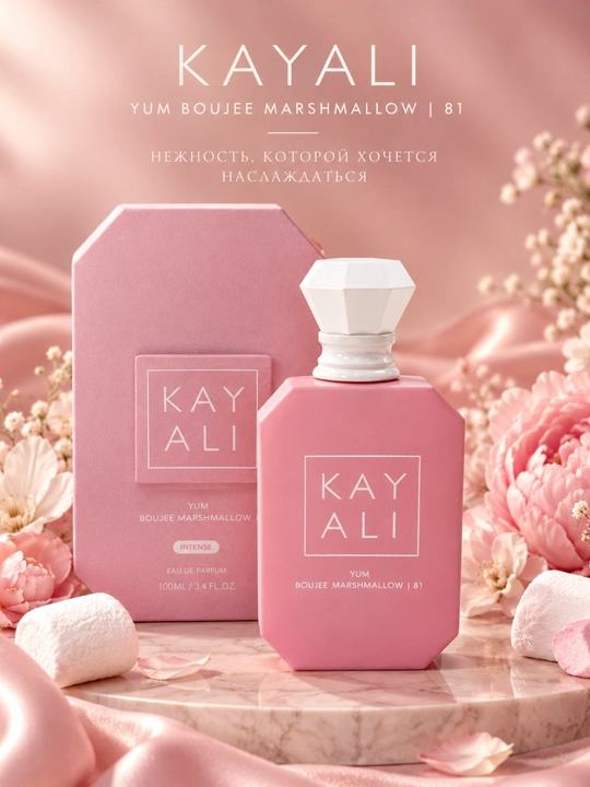 KAYALI atiri, Yum Boujee Marshmallow, ayollar atiri, shirin atir, vanilli atir, 100 ml - 